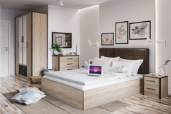 Кровать 140х200 с подъемным механизмом Лирика ЛК-2, кофе