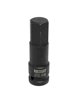 Головка-бита 6-гранная ударная 19мм,1/2'' FORCEKRAFT FK-24407819MPB