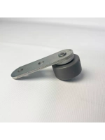 Опора роликовая для мебели с резиновым колесом D28 мм, 2 шт