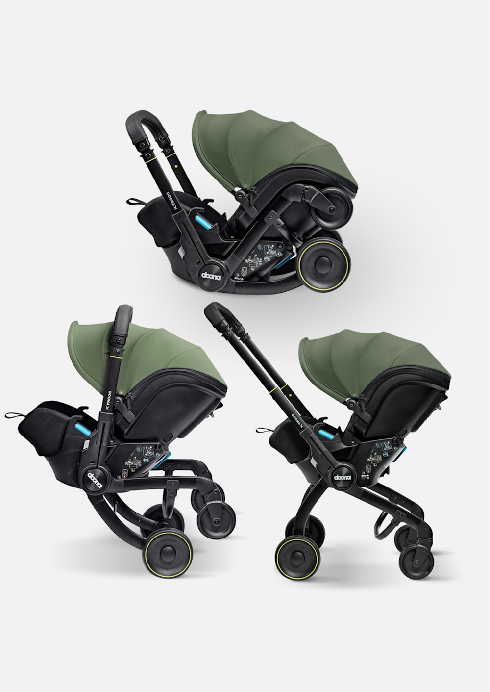 Doona Коляска и Автокресло Doona X / Slate Green (Forest Grey)