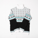 Свитер белый с бирюзовым «Олени»