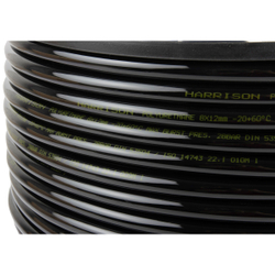 HUS0812-BK Трубка черная Harrison PU 8х12 мм, длина 100 м