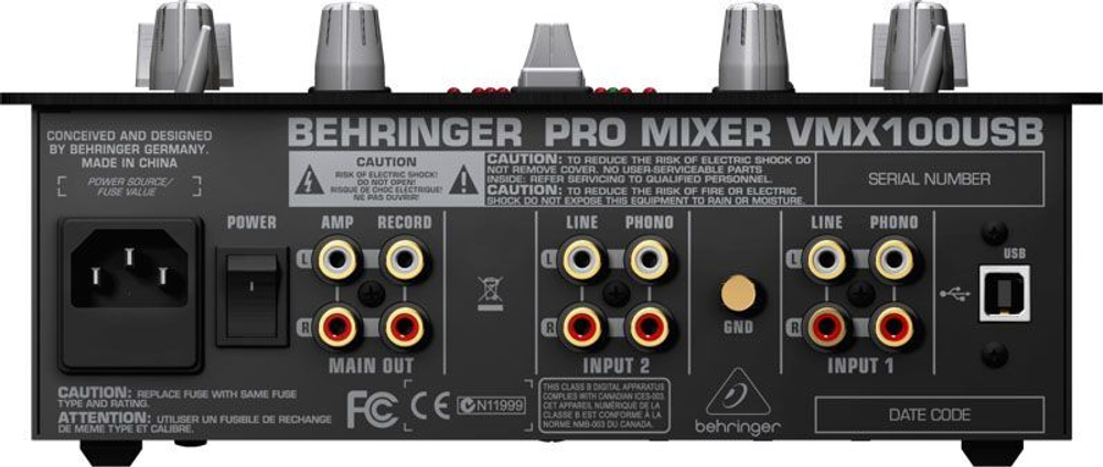 DJ ПУЛЬТ BEHRINGER VMX100USB