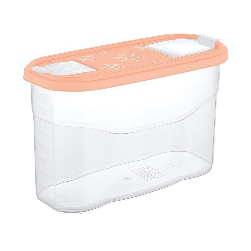 Банка для сыпучих продуктов BERGEN 2,5л персиковая карамель