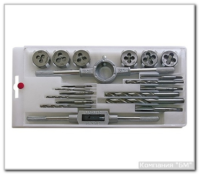 Набор резьбонар. 17 пр. пласт. футл. БМ