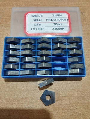 PNEA110408Т5К10(YT5)(Н30) Пластина пятигранная сменная шлифованная