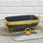 Мармит с подогревом, керамический с крышкой Z-1313