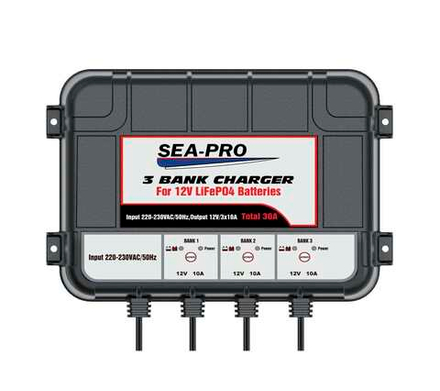 Зарядное устройство Sea-Pro TE4-0287 (3х12В LiFePo4)