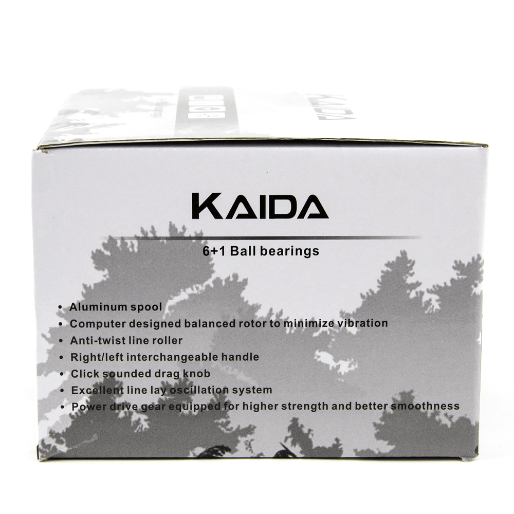 Катушка безынерционная с байтраннером Kaida KW (3000, 6+1BB, мет. шпуля)