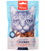 Wanpy Cat Лакомство для кошек «сердечки» из курицы с треской 80гр.