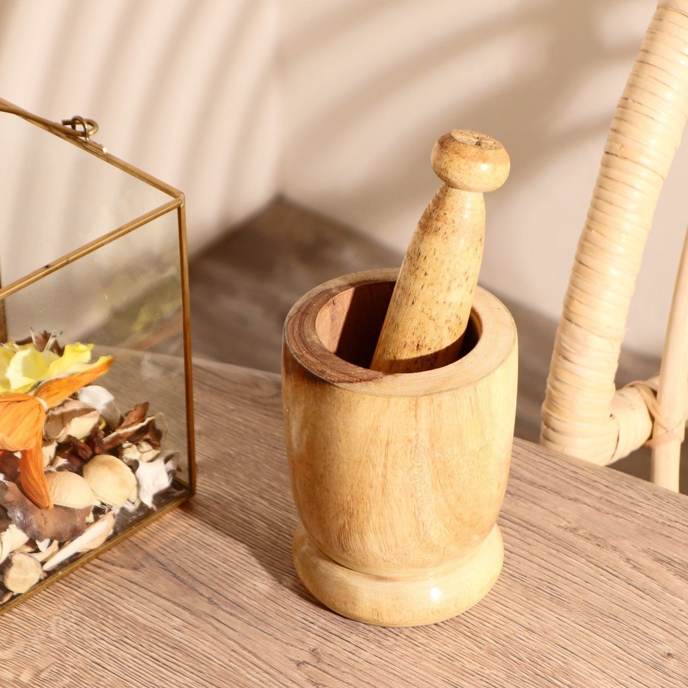 Ступка и пестик Мечта дерево 8х8х16 см