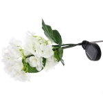 Светильник на солн.батарее (фигура на спице с подсветкой) «Кустовая гортензия» 75 см, Белый (свечение белое)