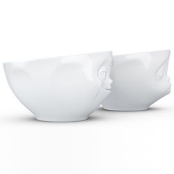 Набор чаш Grinning & Kissing, 200 мл, белый, 2 шт.