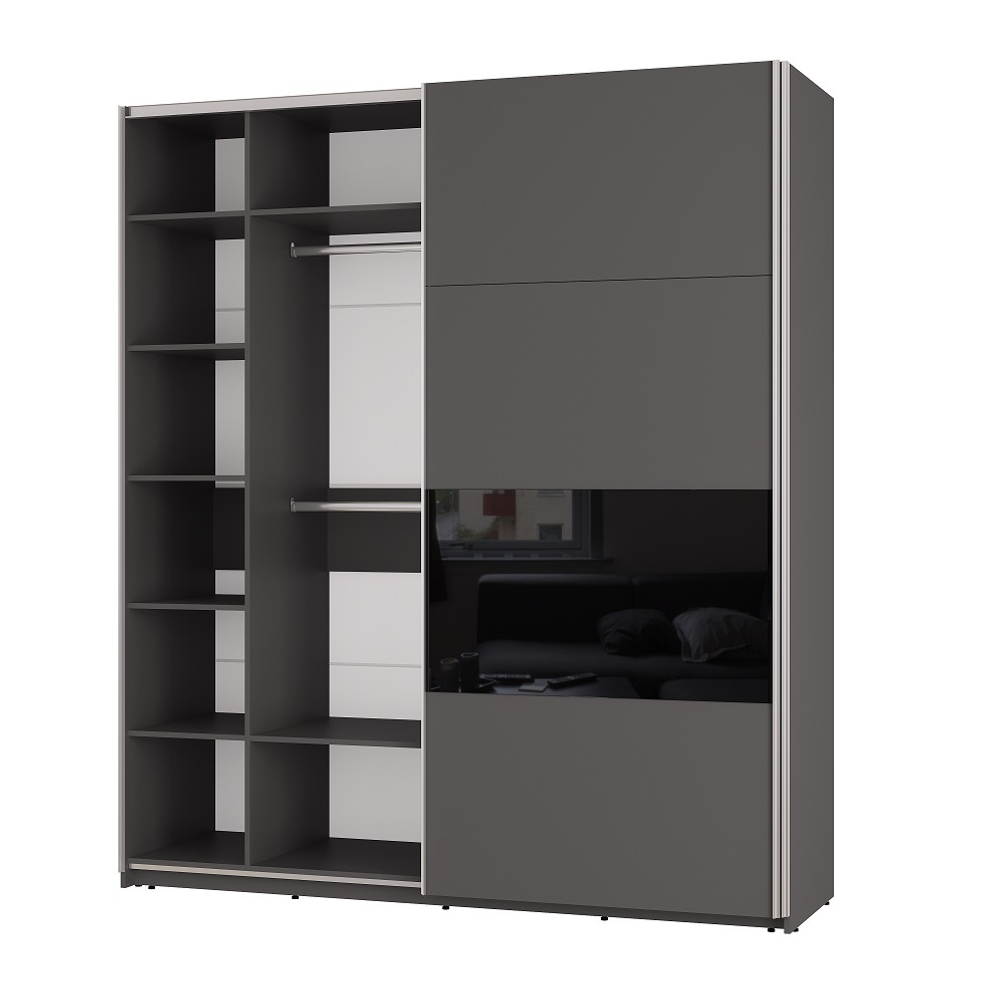 Шкаф-купе ШКК-10 Харви, Графит