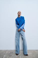 Джинсы boot-cut full length с низкой посадкой — zw collection