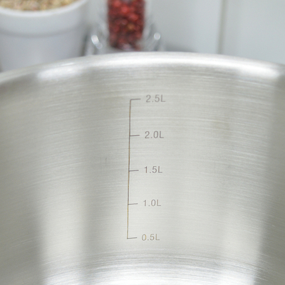 Ковш 3л без крышки 20*10см, ТРС, с одной ручкой Общепит