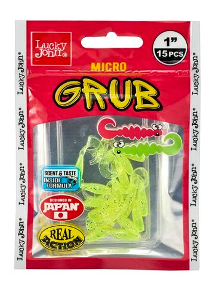 Твистеры съедобные искусственные LJ Pro Series MICRO GRUB 1,0in (02,50)/071 15шт.