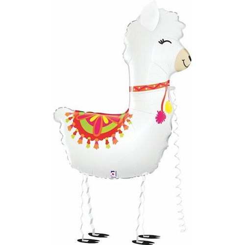 Ходячий шар Лама Альпака белый 104 см