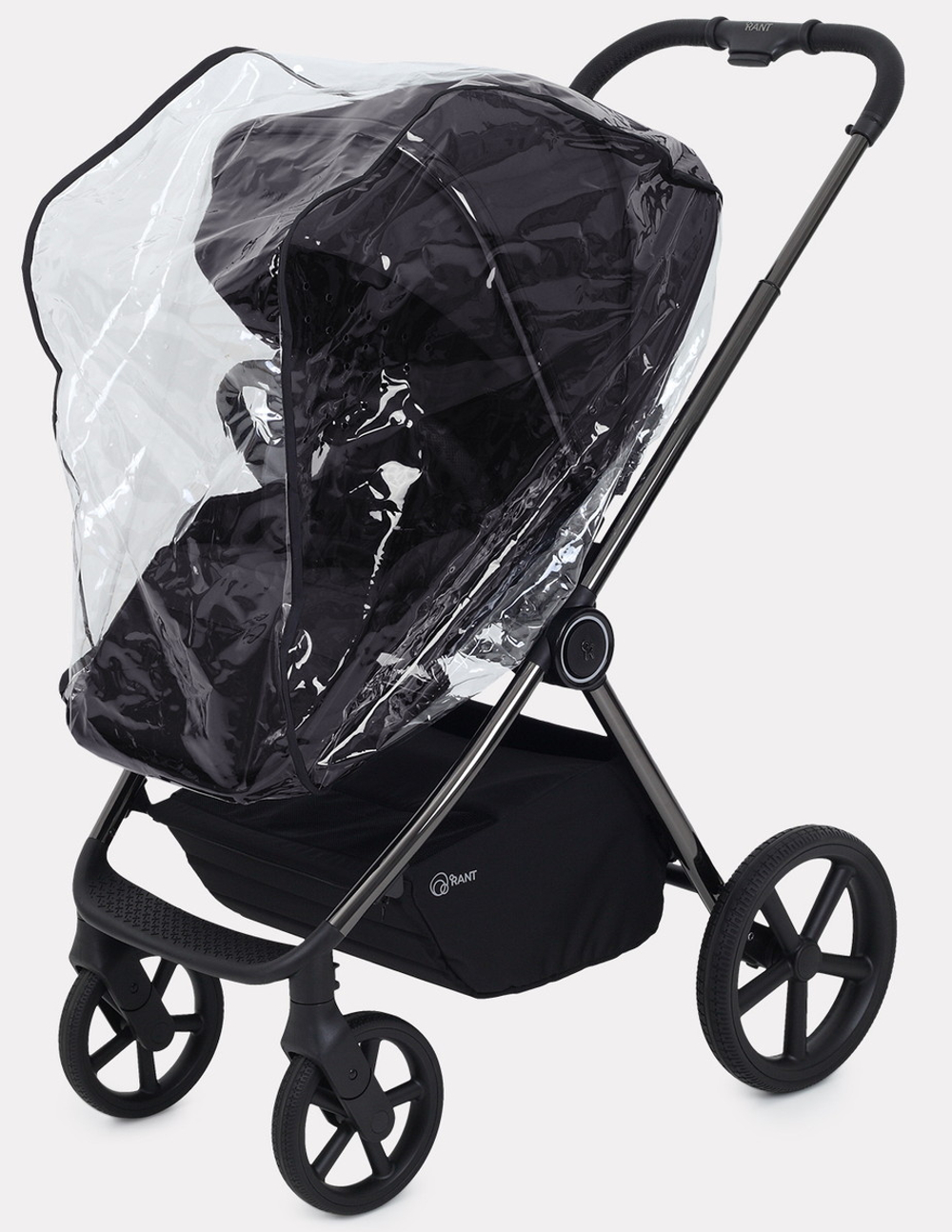 Детская коляска Rant Teo Black Chrome 2 в 1 Black
