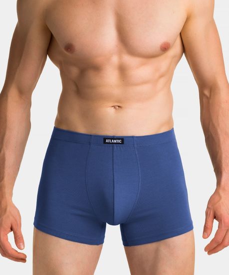 Трусы мужские боксеры (5шт), Atlantic 5SMH-001, темно-синие + деним + светло-голубые