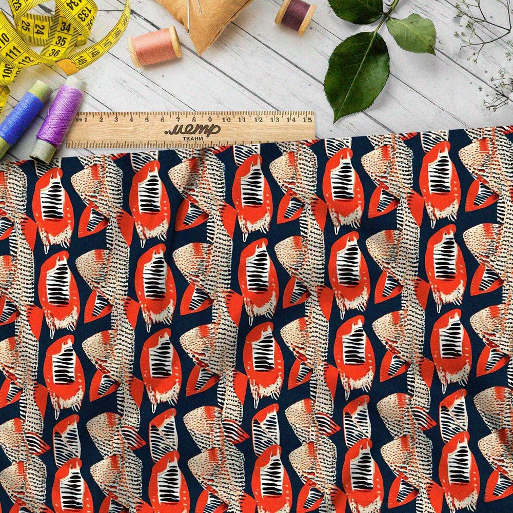 Ткань премиум шифон сакральные видения