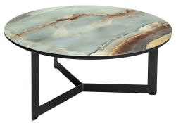 Журнальный столик Роб D-700 70х33 мрамор голубой