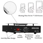 450W прочный 7 - дюймовый сепаратор экрана телефона , равномерное всасывание, температура нагрева 0 - 55