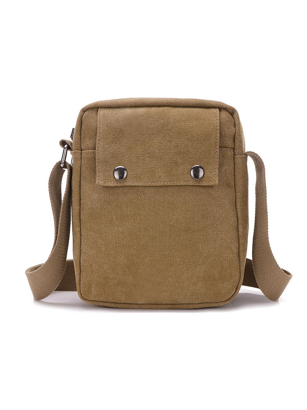 Сумка мужская через плечо, коричневая, размеры 22х19х8см (35350770299)