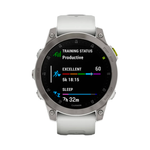 Умные часы Garmin Epix (Gen 2), 47mm, Sapphire Titanium White (010-02582-21)