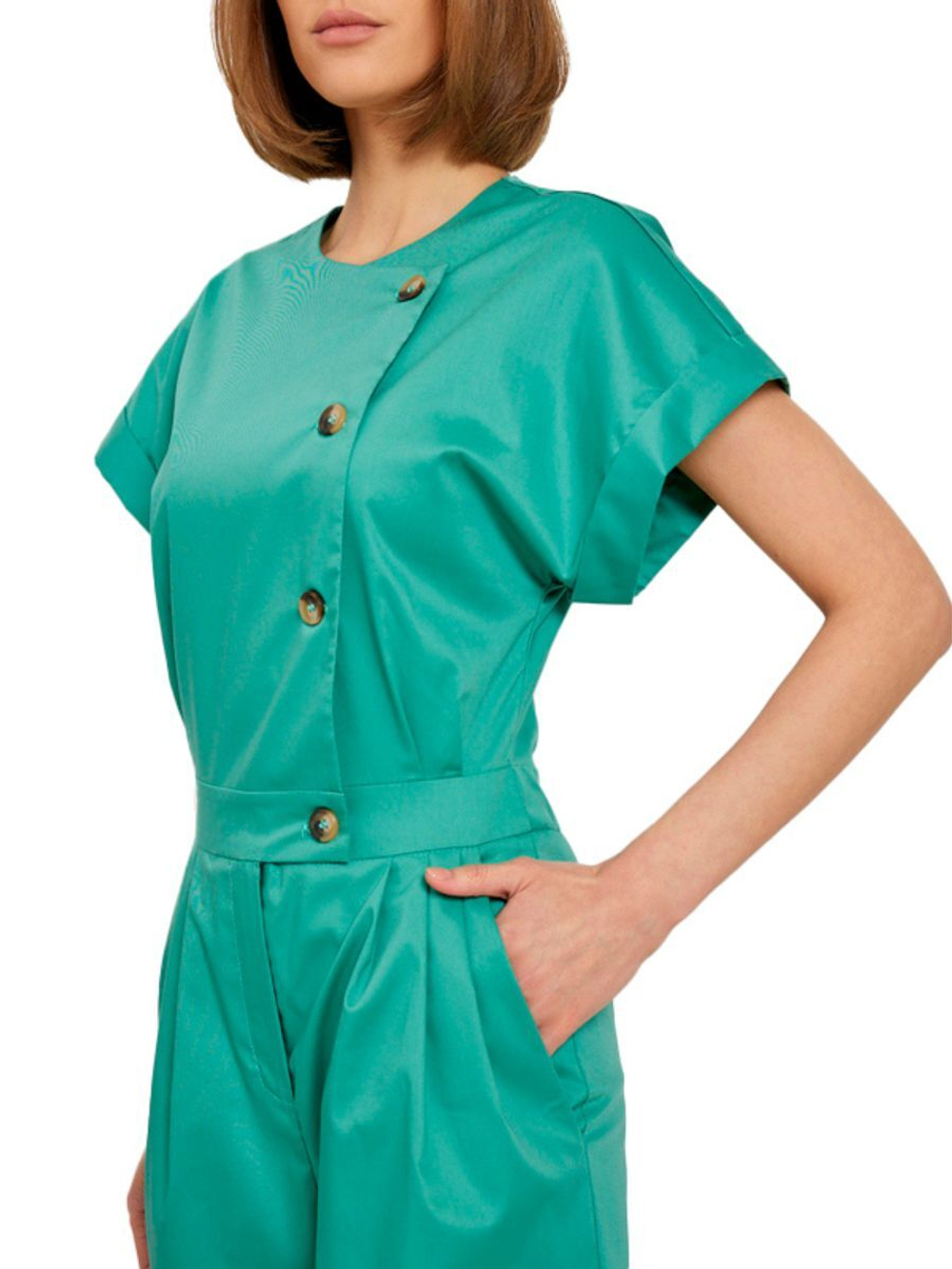 Комбинезон медицинский женский Dr. Nice DRN277 Beauty, черный, 46-48