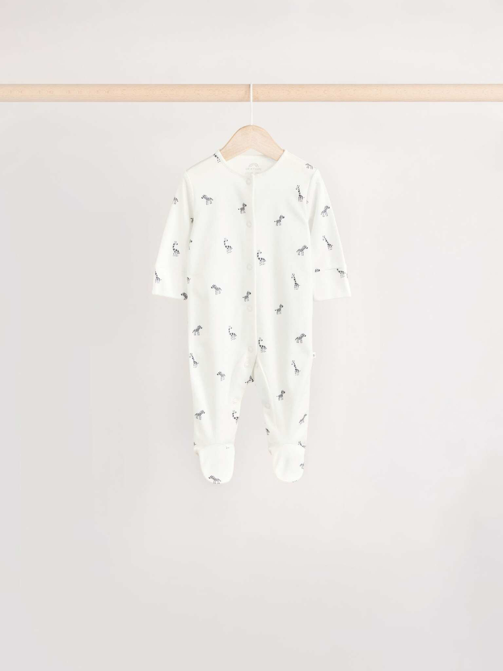 Комбинезон / Cлип для малышей Next E74-863, 5 шт., Светло-серый, Белый, Светло-салатовый