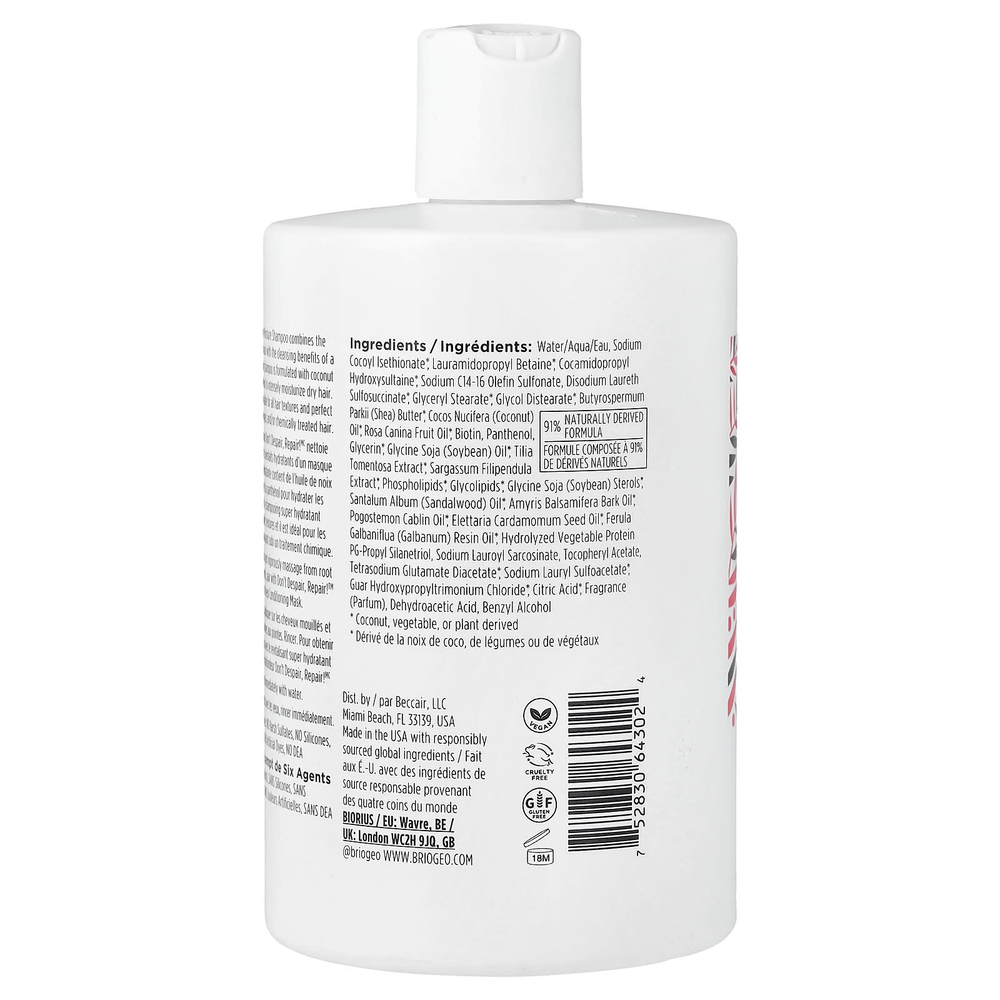 Briogeo, Don't Despair, Repair!™, шампунь с суперувлажнением, 473 мл (16 жидк. унций)