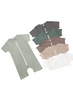 Полукомбинезон-песочник на молнии Светлый кофе RinaAmari