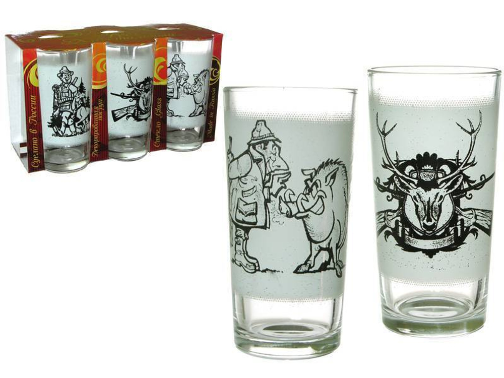 Набор стаканов 6шт 230мл (матовые) Охота