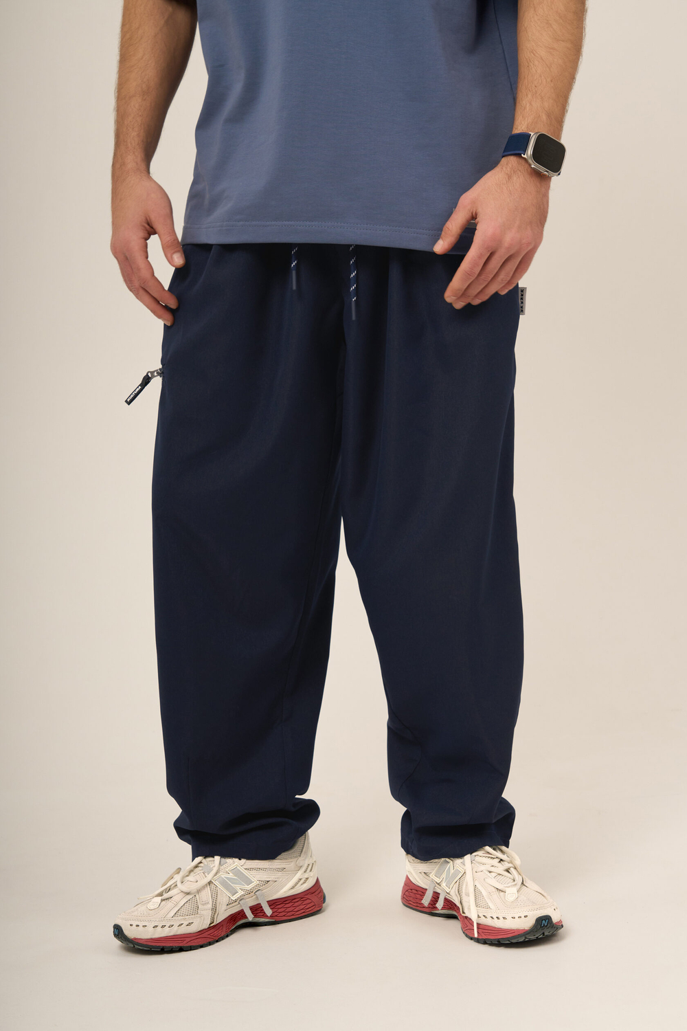 Брюки KUL'TURA "NYLON CHINO ZIP" Синий