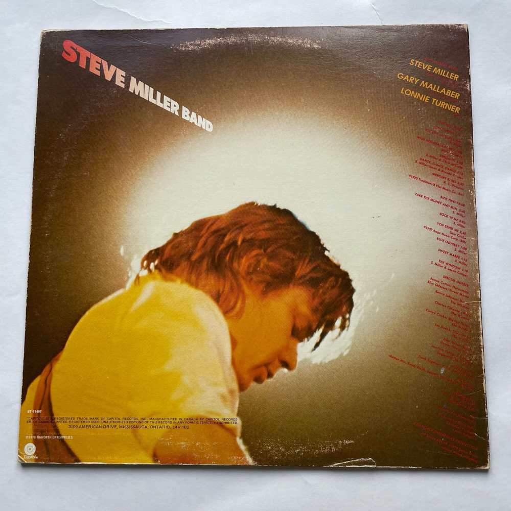 Винтажная виниловая пластинка LP Steve Miller Band Fly Like An Eagle (Канада 1976)