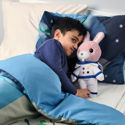 IKEA AFTONSPARV  (ИКЕА АФТОНСПАРВ)  -  Плюшевый космонавт в скафандре, кролик, 28 см