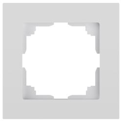 Рамка для розеток и выключателей Intro Accent 6-501-01 на 1 пост, СУ, белый | Intro