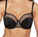 Соблазнительный бюстгальтер с мягкими чашками (Размер: 80G) (Цвет: черный)