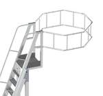 Вышка-стремянка алюминиевая для нефтяной промышленности MEGAL ВСА-5,0Н (3,6-5,0) -2