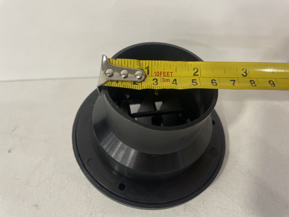 НЕТ - 60 мм - с ребрами  / Дефлектор поворотный (60 мм) 2.5 кв.т для автономного воздушного отопителя, с шторками (1 шт) !