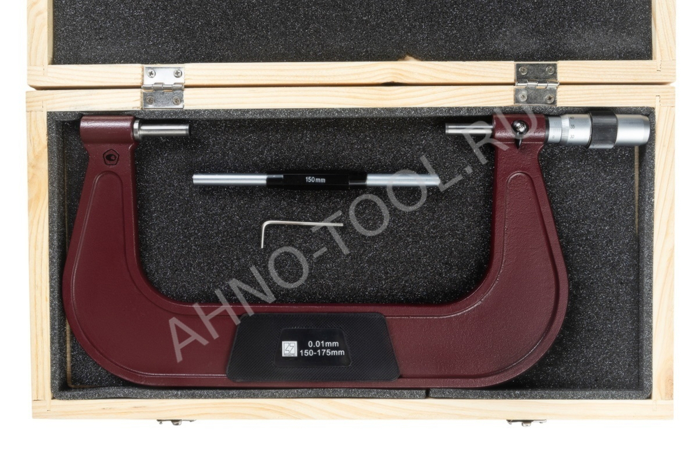 Микрометр МК 175-0.01 ГОСРЕЕСТР 89035-23 (микр.винт 8мм) ТОЧИНТЕХ