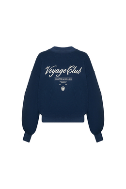 Свитшот с принтом Тёмно-синий