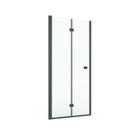 Дверь складная Roca Capital 900x1950, прозрачное стекло, черный M4509016M