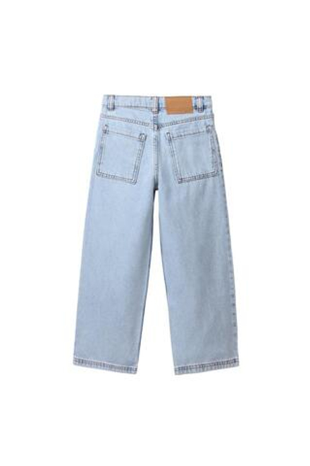 ZARA ДЖИНСЫ СВОБОДНОГО КРОЯ, ГОЛУБОЙ