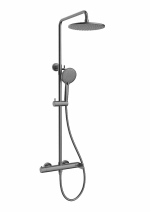 Душевая система Vincea Rondo VSFS-1R0GM вороненая сталь