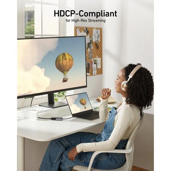 Адаптер Anker 518 USB C - DisplayPort 8K60Hz / 4K144Hz (A8318HA1)