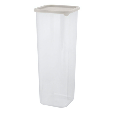 Банка для сыпучих продуктов Sugar&Spice Vanilla квадратная 1,9л, с гибкой крышкой латте