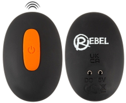 Черный вибростимулятор мошонки RC Scrotum Stimulator with Vibration