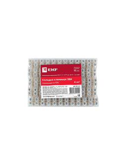 Колодка клеммная 6кв.мм 6А полиэтилен PROxima EKF plc-KK-6-6